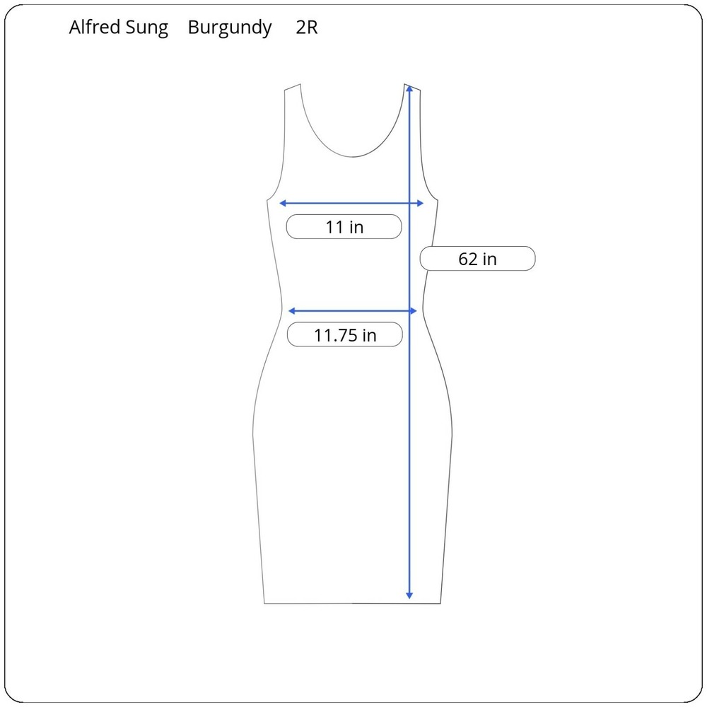 New Alfred Sung Satin Twill Women's 2 Burgundy Halter Lace Up A-Line Maxi Dress‎ - Picture 3 of 9
